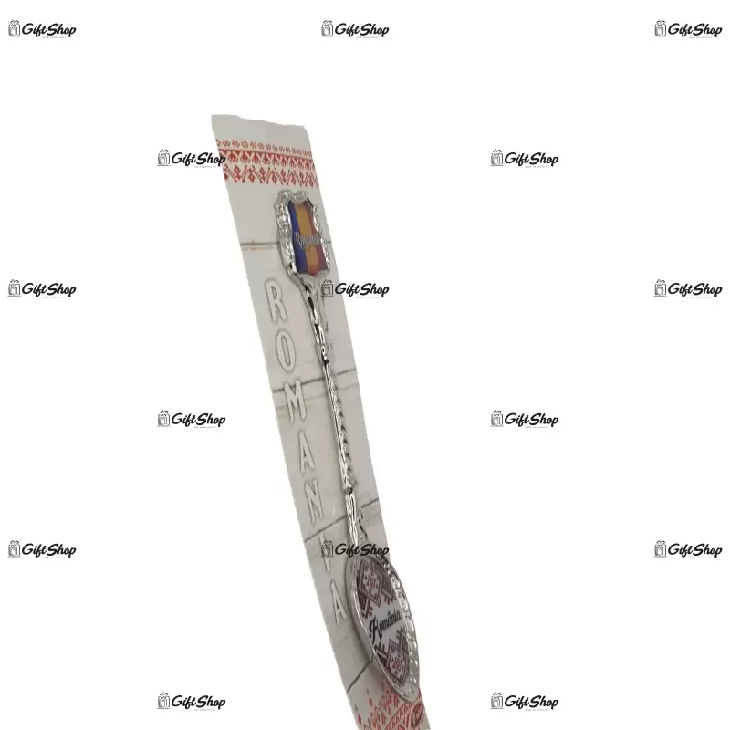 Lingura din metal, suvenir romania